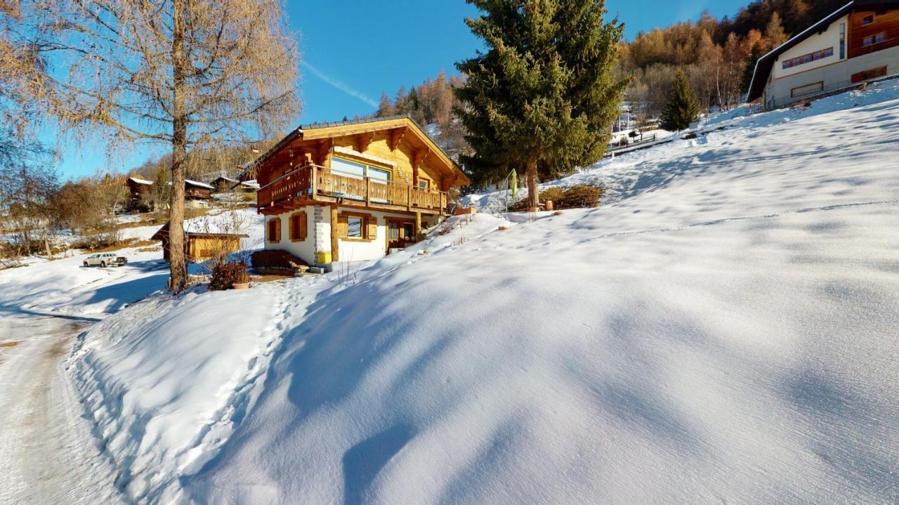 Chalet In The Heart Of The Val D'Anniviers Resort Saint-Jean Eksteriør bilde